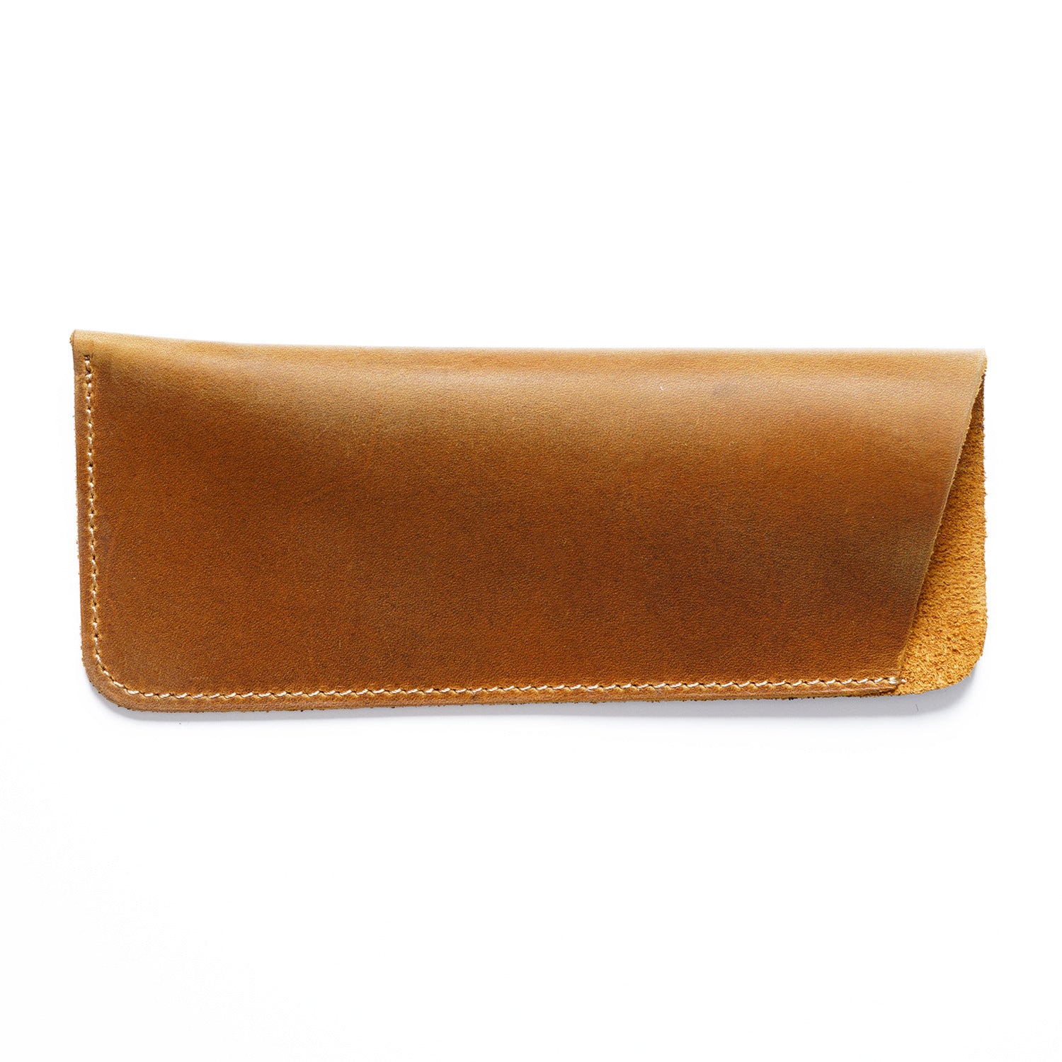Wholesale Simple Retro Cowhide Large Capacity Pencil Case